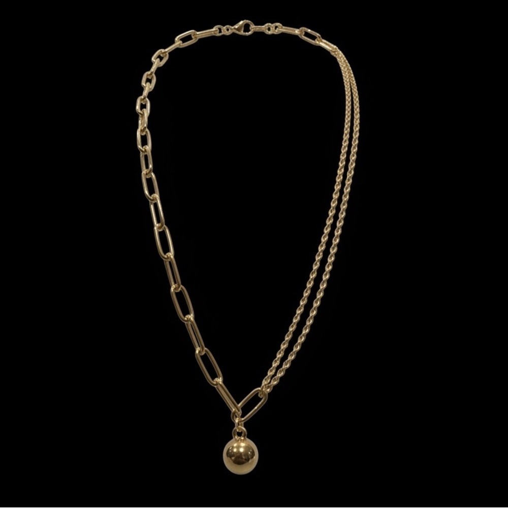 Forever 21 Gold Two-Strand Chain Necklace – NWT
